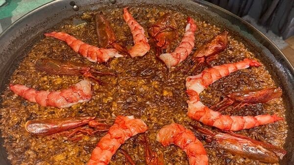 Arroz con carabineros cerca de Plaza Castilla